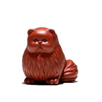 

Chang tao 】 yixing pure manual recommended tea pet accessories tea zhu mud Persian cat cute pet