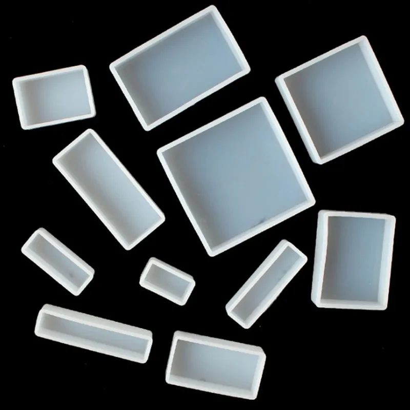

Rectangular different size silicone mold DIY epoxy resin accessories accessories mold, gem jewelry accessories tools