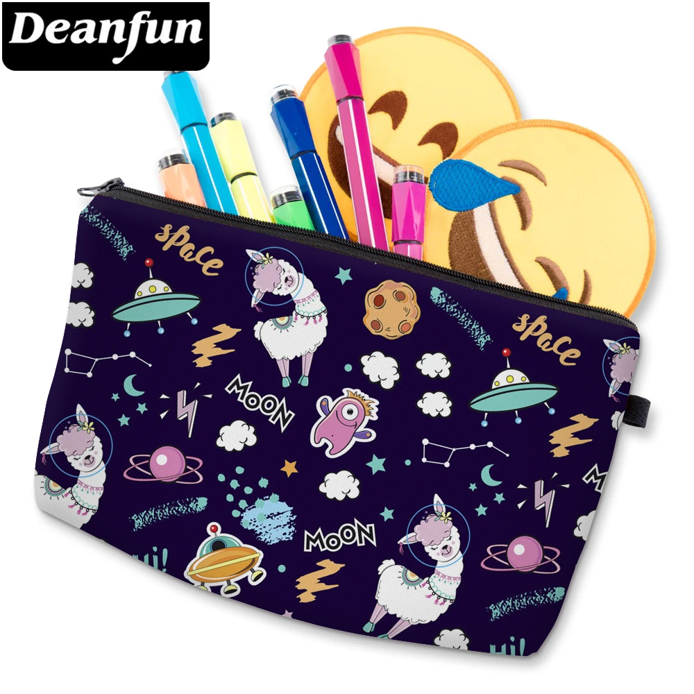 Deanfun 3D печатных Альпака косметичка Водонепроницаемый девушки макияж мешок