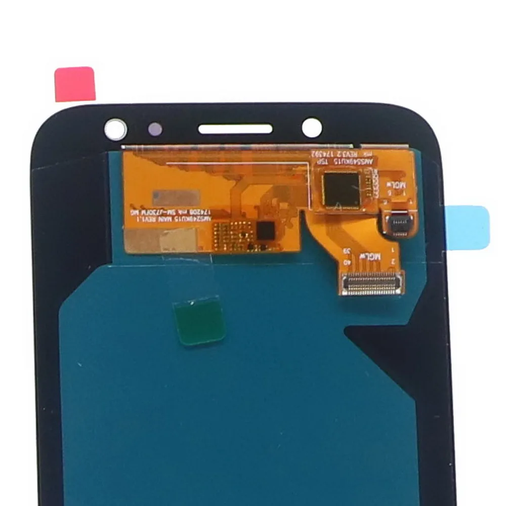 Super Amoled J7 lcd для SAMSUNG Galaxy J7 Pro J730 J730F J730FD дисплей кодирующий преобразователь сенсорного экрана в сборе Контроль яркости