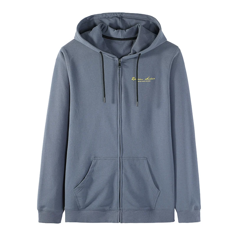 Pioneer Camp модные оранжевые толстовки для мужчин на каждый день на молнии осень Homme Youth Black толстовка с капюшоном AWY908168 - Цвет: Синий