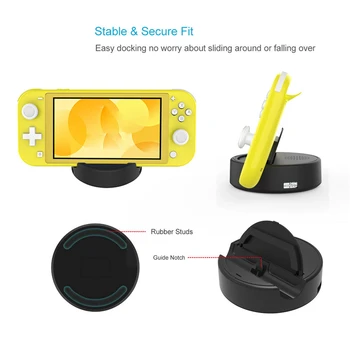 

Charging Dock Cooling Stand for Nintend Switch Lite Console with 2 USB Charging Ports Storage Bracket