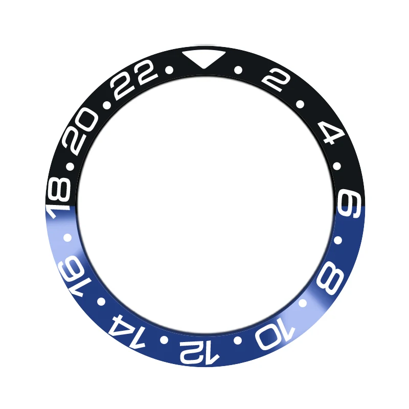 Часы Запасные части 38 мм черный синий Высокое качество Титановая вставка рамка для 40 мм море автоматические мужские