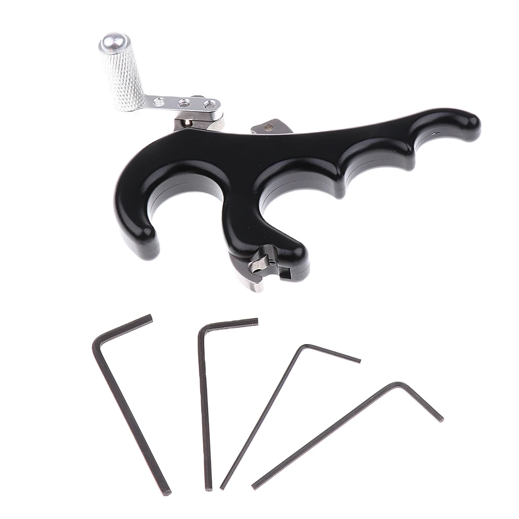 Compound Bow Release Aid 4 Finger Handle Grip Thumb Button Archery Accessory Thumb Release Trigger Shooting Target Accessories
