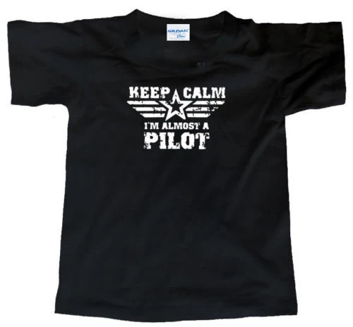 Распродажа новая модная летняя облегающая футболка Keep Calm я почти пилот