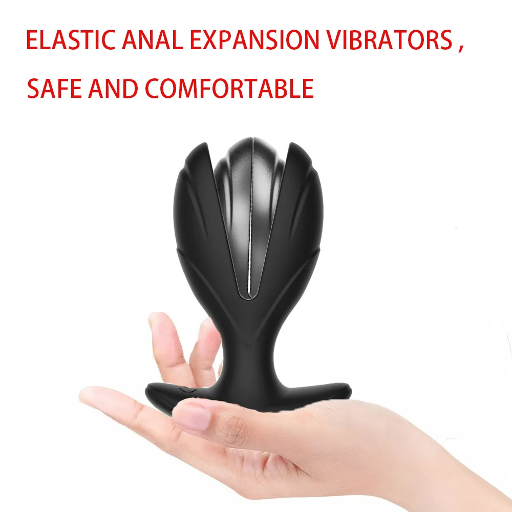 Plug di espansione anale, vibratore a impulsi con scossa elettrica, massaggiatore per la prostata, giocattoli sessuali per adulti per uomini, telecomando Sili_voghion.com