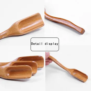 

Natural Bamboo Tea Scoop High Quality Tea Leaves Chooser Holder Spoon for Tea Honey Sauce Suger Coffee Delica Retro Style new