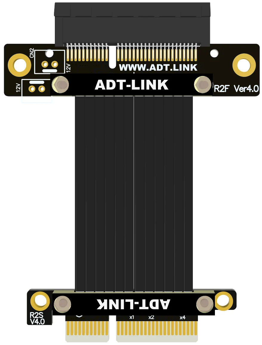 Pci-e x4 para x4 girar 90 graus