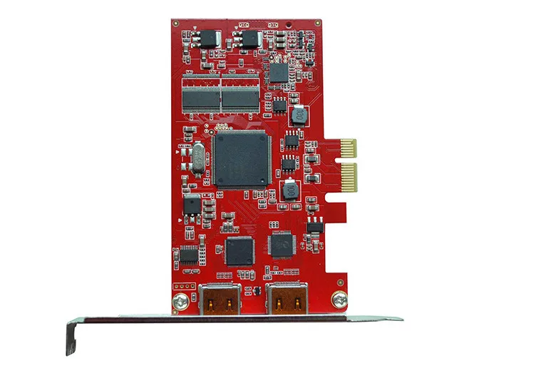 

"E ZHOU" EZCC7621 HDMI HD capture card PCI-E video adapter card, 1080P one into one dual-port set-top box for Xbox