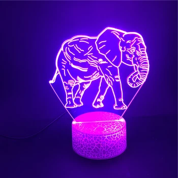 

Bluetooth Base Elephant Animal Pretty Present for Boy Bright Base Hot Selling LED Night Light USB Decoration Child Kids Festival