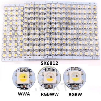 

4Pin WS2812B RGB SK6812 RGBW RGBWW LED Chip 5050 SMD Individually Addressable Chip Pixels 5V with Heat Sink PCB Board (10mm*3mm)
