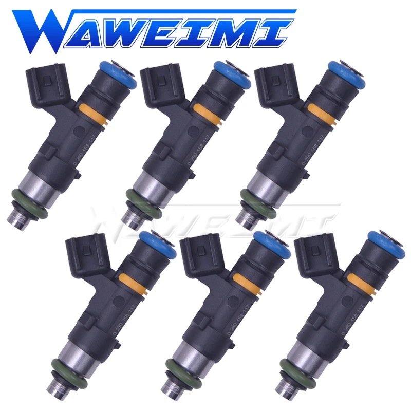

WAWEIMI 6PCS 550cc Fuel Injector OE 0280158117 For Volkswagen Golf with 1.8T 20V Turbo Engine 2000-2005