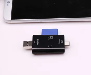 

3 in 1 Micro USB Type C USB 2.0 OTG SD TF Card Reader for Samsung Galaxy S7 Edge S8 S9 S10 For xiaomi for Huawei Android Phone