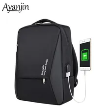 Модный мужской рюкзак Многофункциональный Водонепроницаемый 13 15 15,6 дюймов Сумка для ноутбука Мужская зарядка через usb большие вместительные дорожные сумки