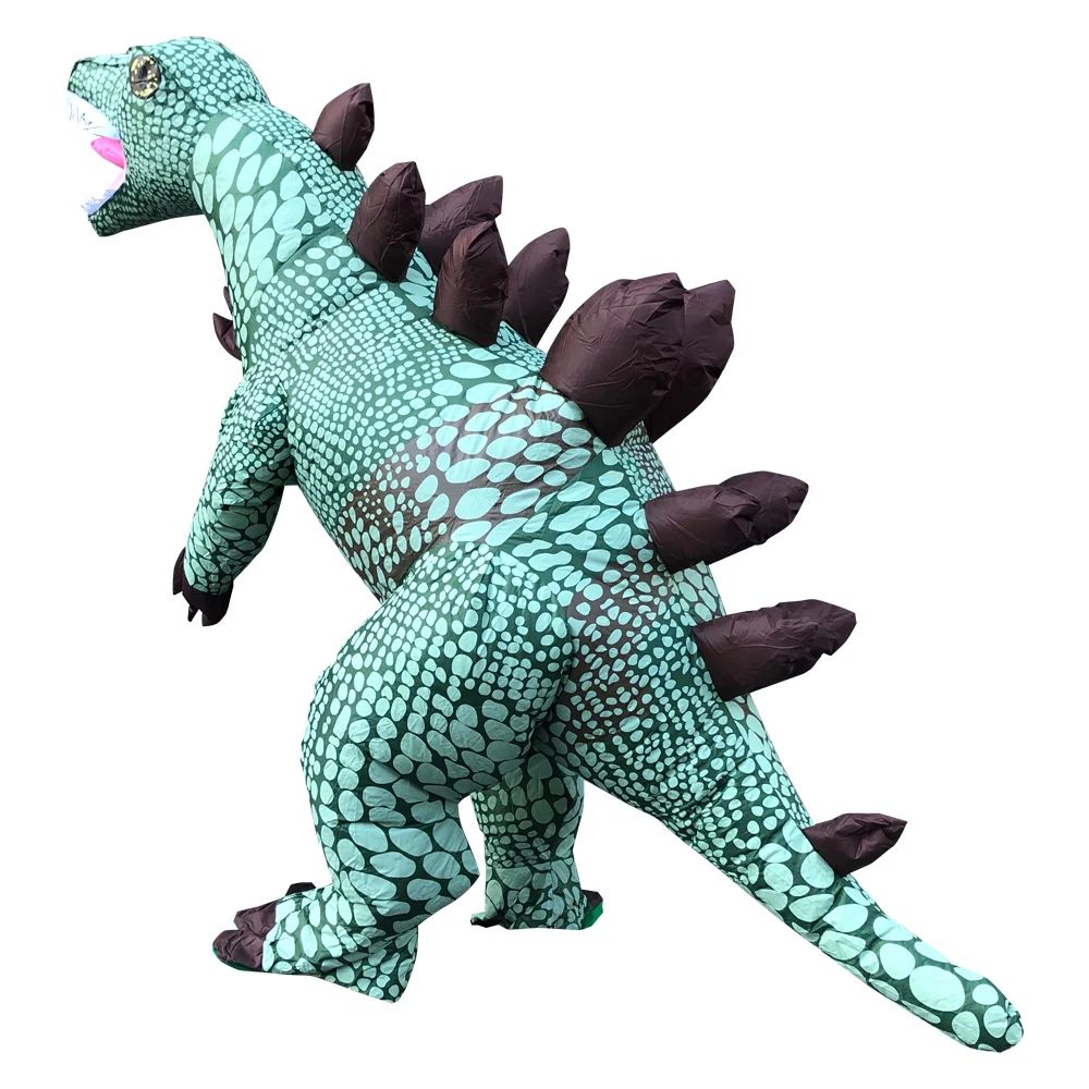 Mascot Inflatable Costume Cosplay Stegosaurus Dinosaur Costumes Halloween Party Dress Christmas Jumpsuit for Adult Man Woman |