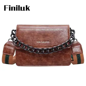 

XXXXX Vintage Women Bags Fashion Chain Handbag Small Square Crossbody Bag Wide Shoulder Strap Bag for Ladies BIW389 PM49