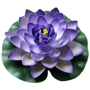 Artificial Lotus Decor Plastic Flowers Fake Bouquet Cheap for Wedding Decoration Plants Water Lily Artificial Flowers