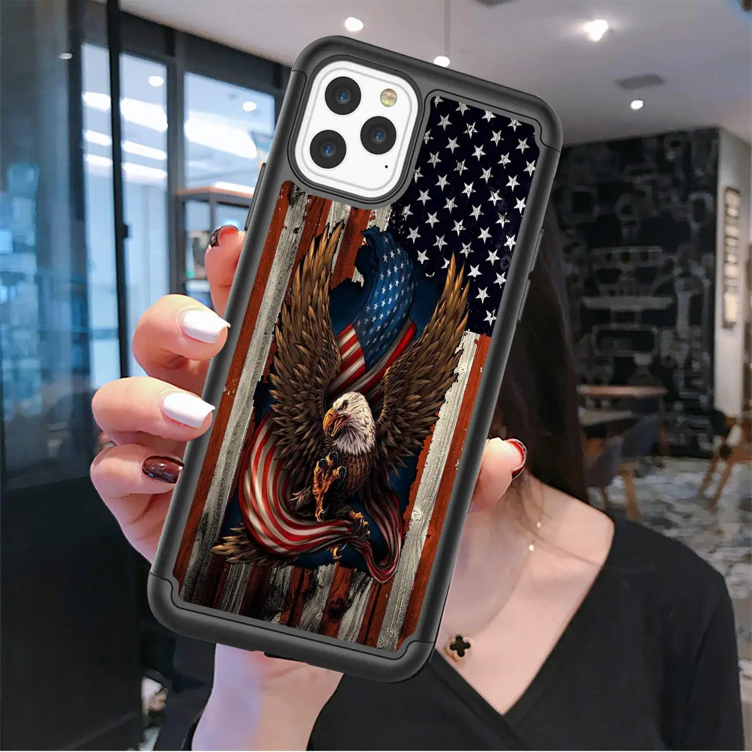 Чехол для Apple iPhone 11 Pro Max/11 Pro/11/XS/XR/XS Max/X 7/8 SE 6 Plus/6 s 5S/5 Крышка американский Орел