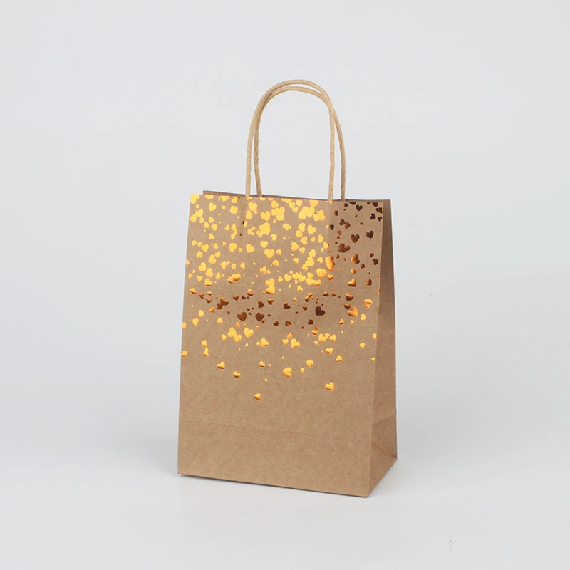 10個のクラフト紙袋 クリスマスギフト用 ハンドル付き 15cm X 8cm X 21cm 結婚披露宴用 ギフトバッグ ラッピング用品 Aliexpress