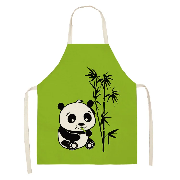1pcs/lot Cartoon Panda theme apron for kitchen for children's kitchen apron or womens kitchen aprons kitchen apron