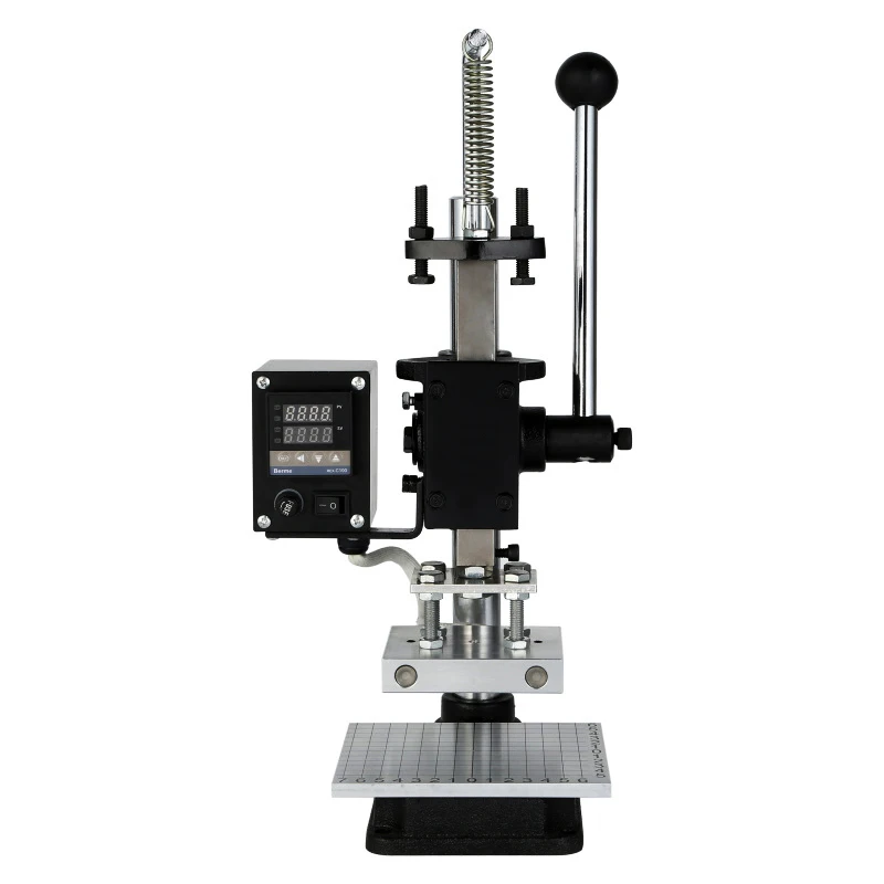 US $149.27 Manual Gilding Press Hot Foil Stamping Machine Heavy Duty Multifunction 57 1013 Cm For Paper Leather Craft Wood Logo DIY