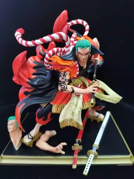 

Anime One Piece GK Kabuki Roronoa Zoro PVC Action Figure Toy Collectible Model Toys 24cm