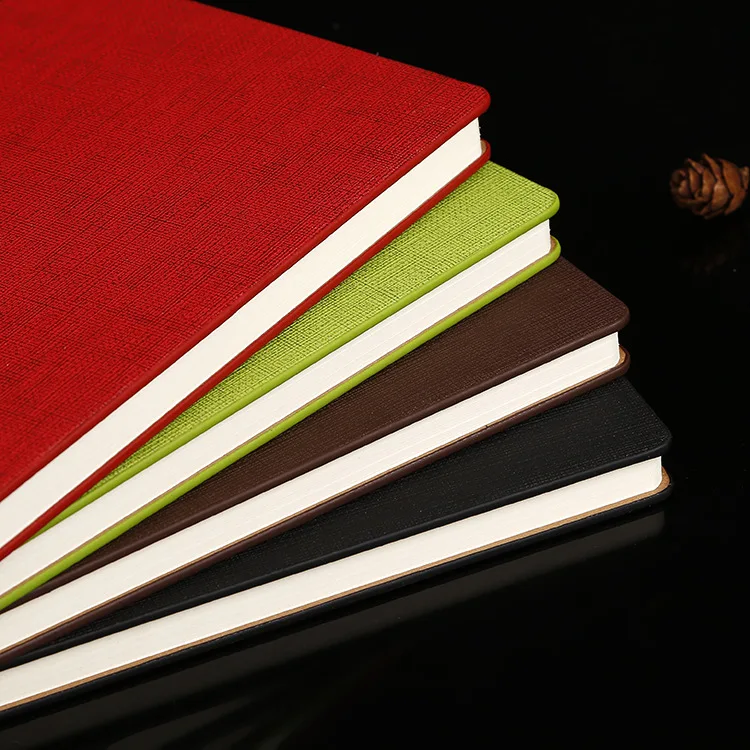 Прямые продажи продукции экологически чистый цвет Лен шаблон Paperback офисный ноутбук мульти-Спецификация ноутбук Custo