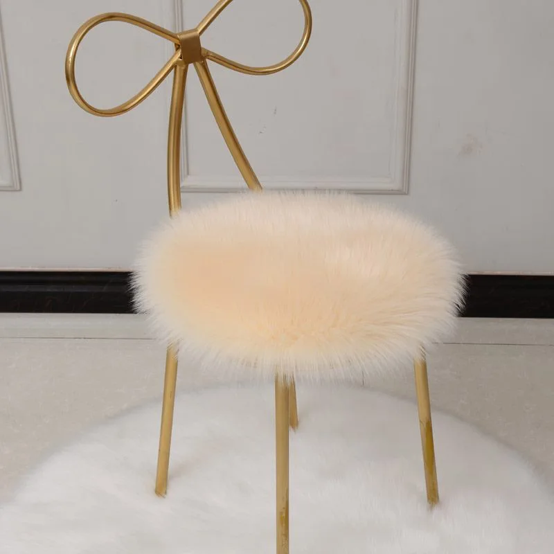 Однотонная теплая шерстяная круглая подушка на стул утолщенная подушка для обеденного стула Противоскользящий коврик для сиденья Подушка для стула подушки высокого качества