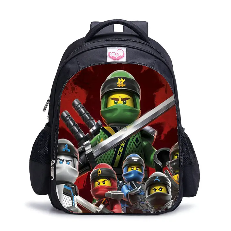 Горячая игра Lego Ninjago мультфильм рюкзак для мальчиков школьные сумки Начальная