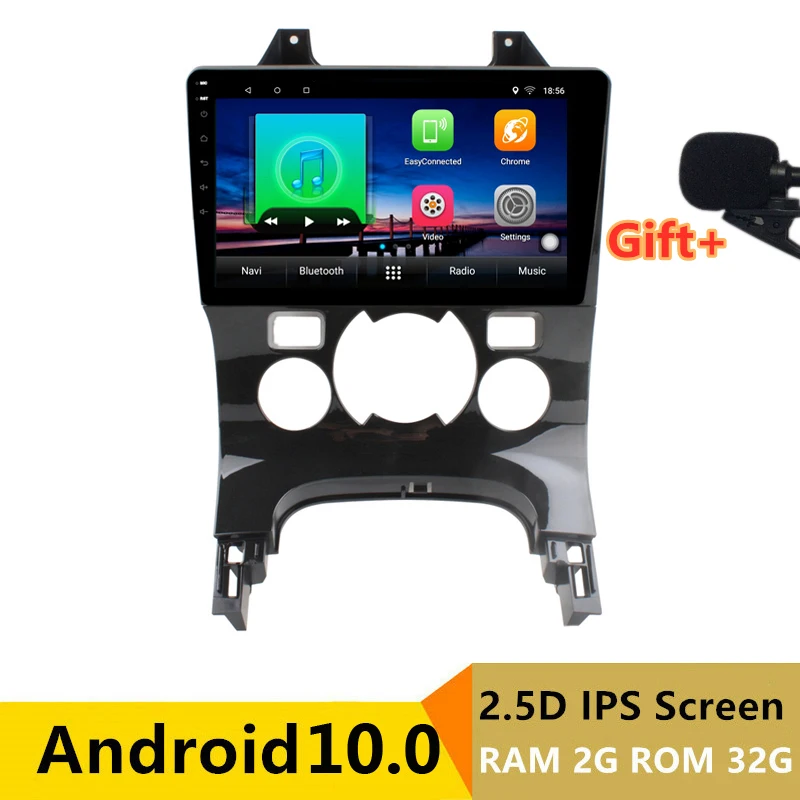 9" 2G RAM Android 10 Car DVD GPS For Peugeot 3008 audio car radio stereo navigation headunit tape recorder Bluetooth wifi | Автомобили