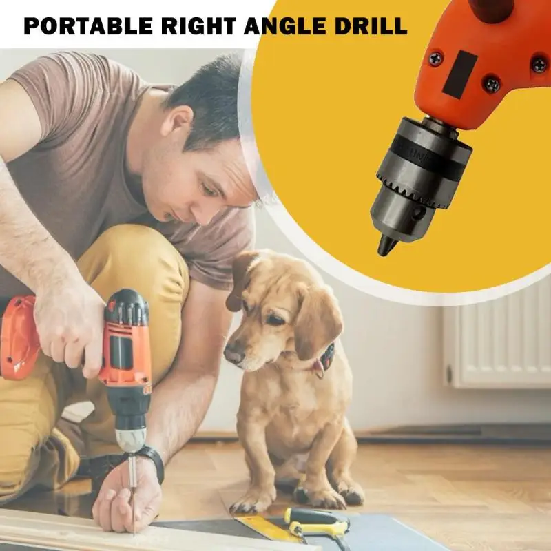 90 Degree Angled Drill Chuck Bend Extension Drill Attachment Chuck Adapter Practical Classic Delicate Texture Durable Drill Bit