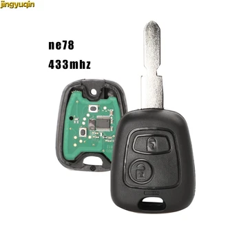 

jingyuqin Remote Control Car Key For Citroen C2 C3 C4 C6 Saxo Picasso Xsara Berlingo Peugeot 206 306 307 107 207 Partner 2Button