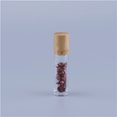 G 480 шт./лот Refillable10ml прозрачные эфирные массажные стеклянные рулонные бутылки с цветными нефритовыми роликовыми шариками гравия внутри - Цвет: G