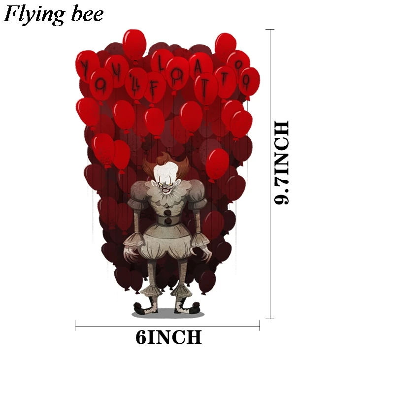 Flyingbee Стивен Кингс это Сделай Сам теплопередача патчи Одежда Наклейки футболка украшения Патчи термопресс аппликации X0658