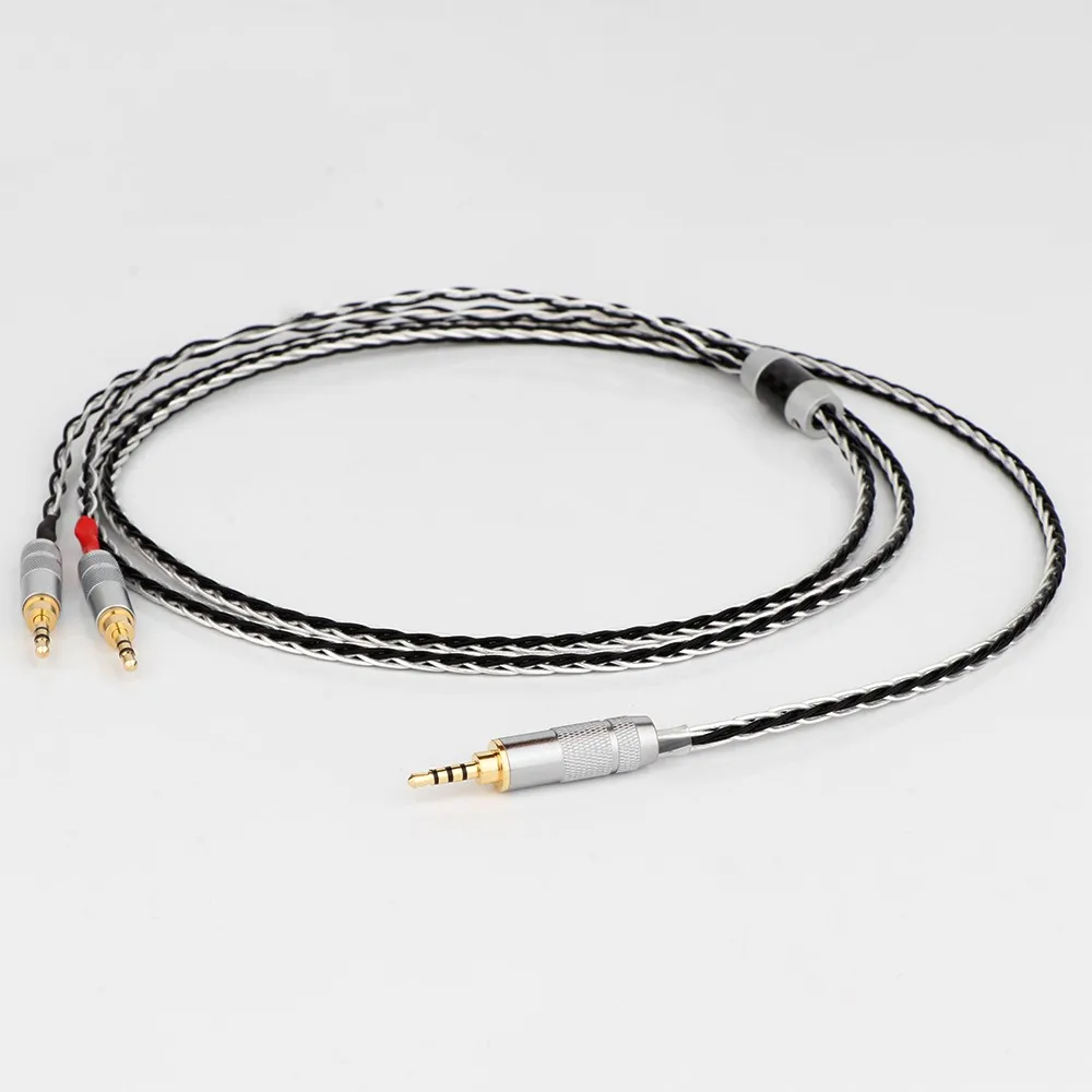 

HIFI 8Cores 7N OCC Silver Plated Balanced Headphone Upgrade Cord Cable For Hifiman SUNDARA he400i he400s HE560