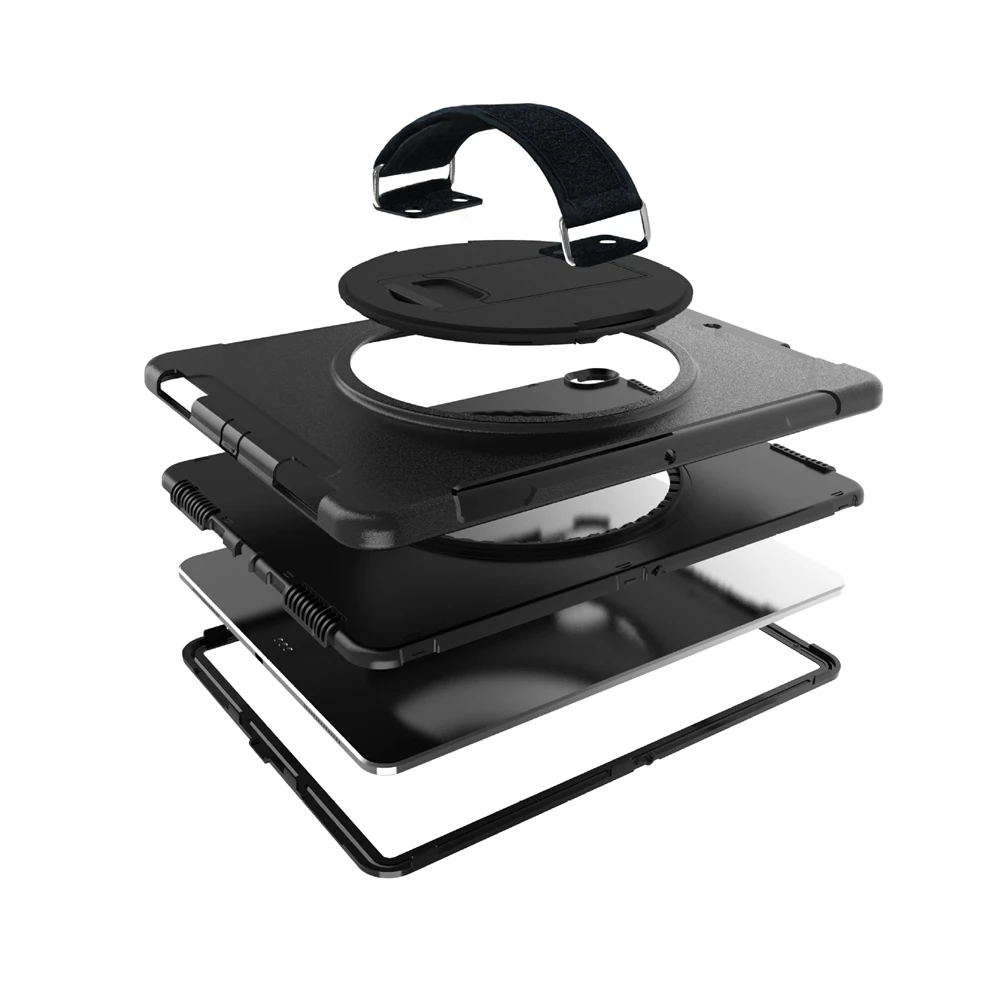 Tablet Alça de Mão Case para Apple Ipad Pro 12.9 Polegada 2023 Titular Case Resistente Híbrido Armadura à Prova de Choque Capa para Ipad Pro 12.9 - Imagem 2