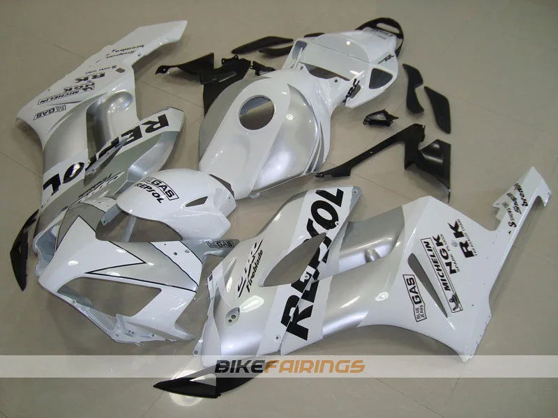 ABS полный обтекатель комплект подходит для Honda CBR1000RR 04 05 Обтекатели набор CBR 1000 RR 2004 2005 серебристый белый черный repsol