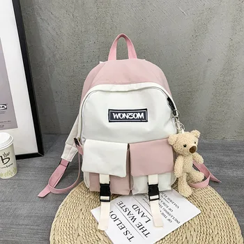 

2020 New Style INS Wind Versatile School Bag Women Korean-style Harajuku Ulzzang High School College Student Mass Backpack