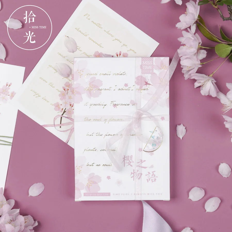 30 листов/набор Sakura английская серия букв открытка поздравительная открытка День рождения письмо Подарочная открытка с сообщением