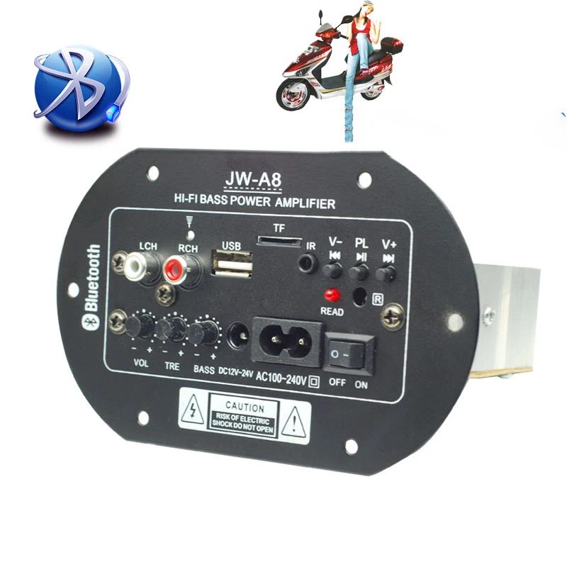KYYSLB 12V24V110V 220V A5 A8 Bluetooth автомобильный усилитель мощности автолюбитель сабвуфер усилитель плата карта USB с пультом дистанционного управления