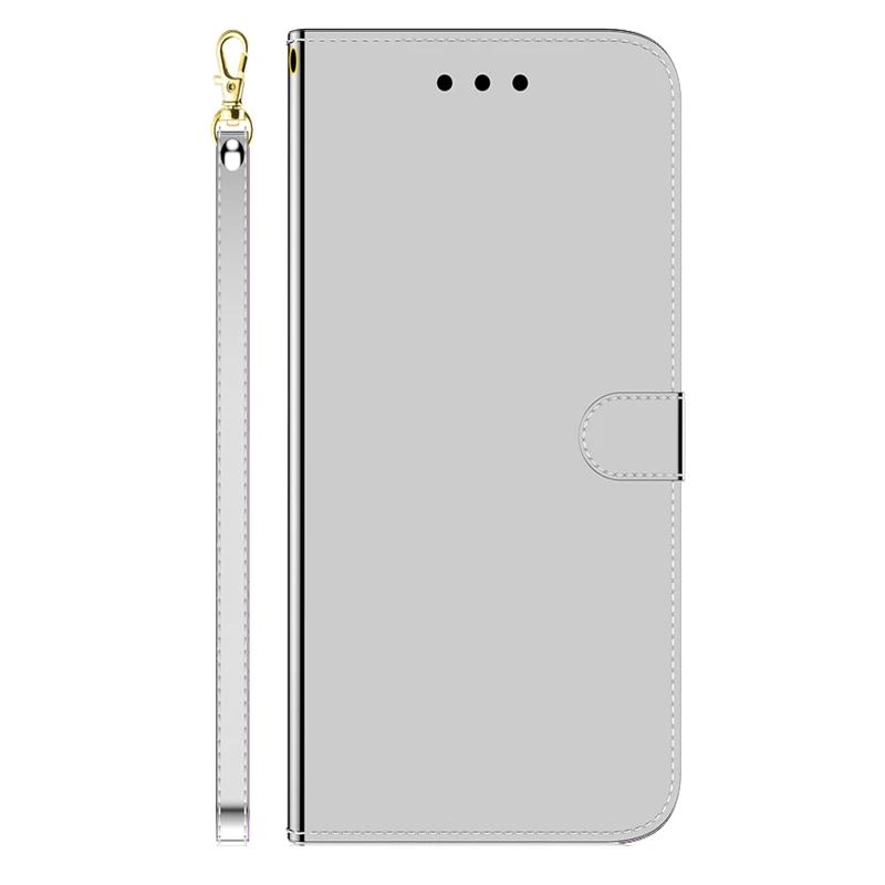 Чехол для samsung Galaxy S10 Plus, Модный Роскошный кожаный флип-чехол с зеркалом для samsung S10E s 10 S10Plus S8 S9 S 9, чехол для телефона - Цвет: silver