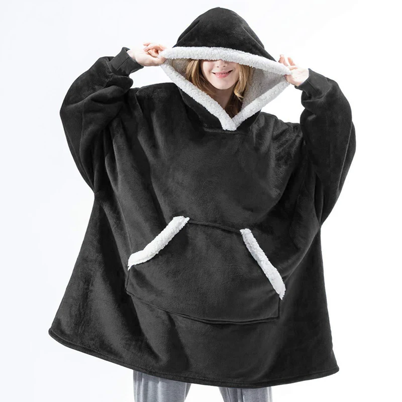Winter-Hoodie-Women-Hooded-Blanket-Sweatshirt-Fleece-Plush-Hoodie-Warm-Coral-Fleece-TV-Blanket-with-Sleeve.