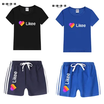 

Boy Girl Likee Funny T-shirt 2020 Summer Short Sleeve Tops Tshirt Set Children's Casual Little Girls Baby Clothes