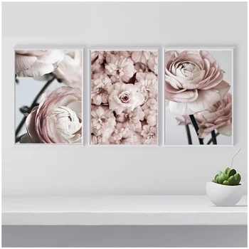 

Triptych diamond embroidery Bloom Peony Nordic panel set of 3 Wall Art diamond mosaic Painting by Numbers flower stickerZP-3593