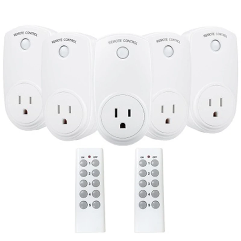 

Universal for US Socket Power Outlet 433Mhz Smart Home Automation Wireless Outlet Plug for Broadlink RM Pro+ for Indoor Home 2 T