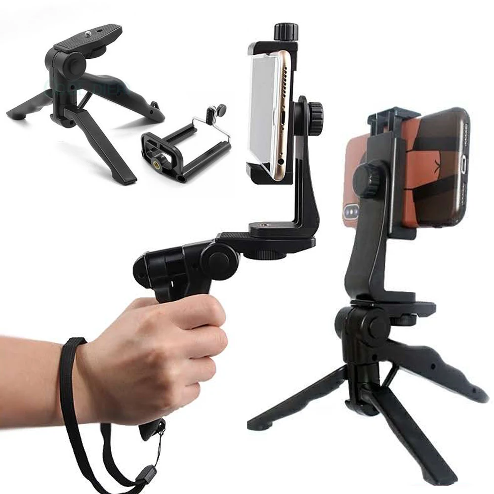 

Mini Camera Tripod Foldable Handheld Monopod Portable Phone Tripod For Huawei Xiaomi Gopro DSLR Camera