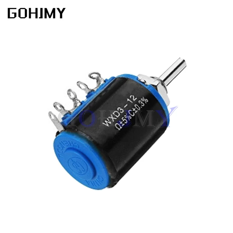 1 шт. WXD3 WXD3-12 1W 1K 2K2 3K3 4K7 10K Ohm 100R 220R 470R 2 K 3 4 7 проволочный потенциометр | Электронные