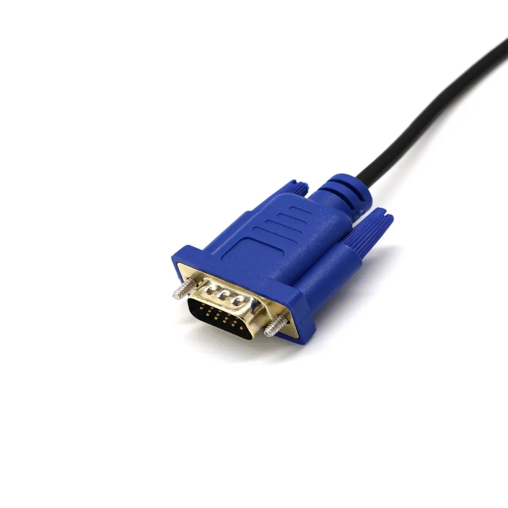 HDMI к VGA hd-конвертер кабель аудио кабель Male Мужской кабель видеоадаптера свинец для HD tv компьютерный монитор ПК для ПК ноутбука тв