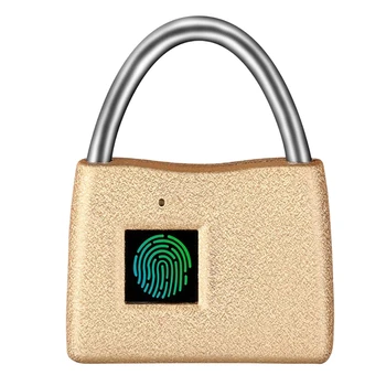 

Keyless Biometric Fingerprint Padlock,Luggage Lock,Travel Lock - Suitable for School,Gym,Locker, Luggage Suitcase, Drawer, Cab