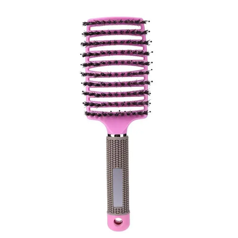 Hair Scalp Massage Comb Hairbrush Bristle Nylon Women Wet Curly Detangle Hair Brush for Salon Hairdressing Styling Tools